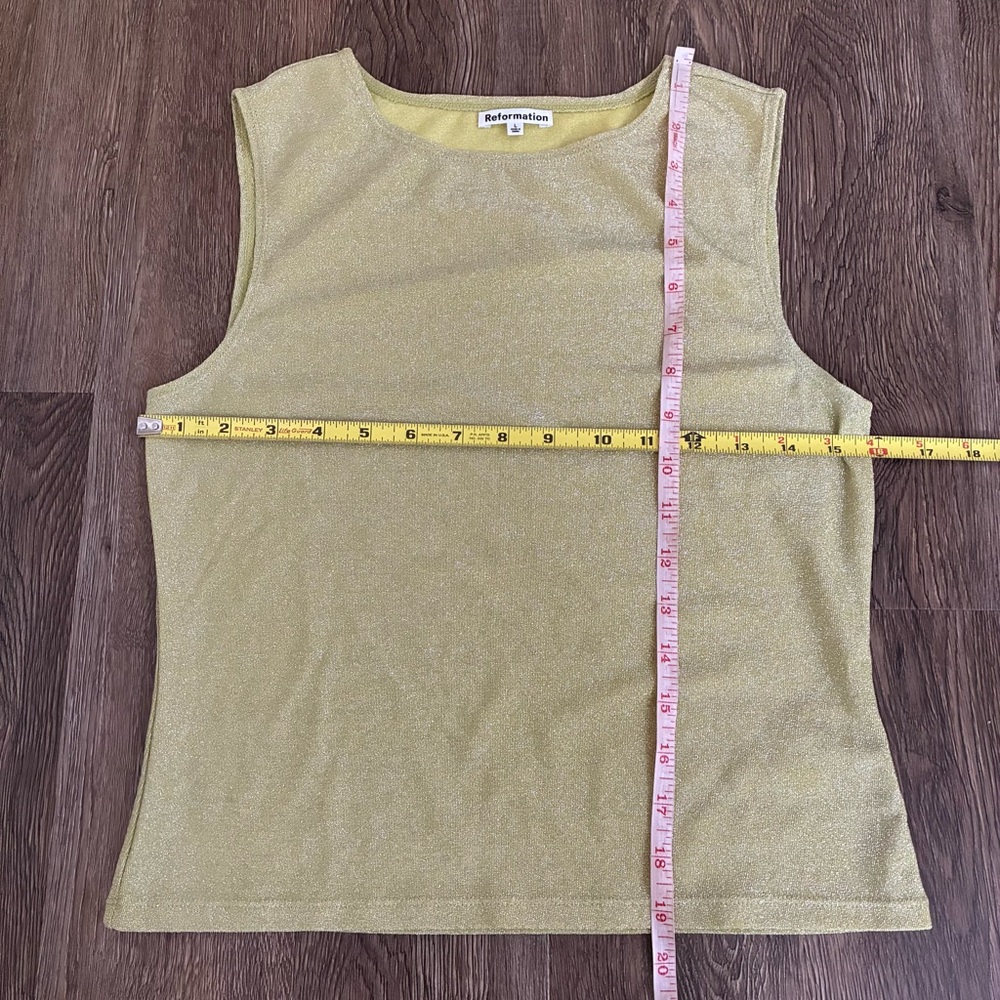 Reformation Andres Knit Top in Sparkling Green - Picture 9 of 9